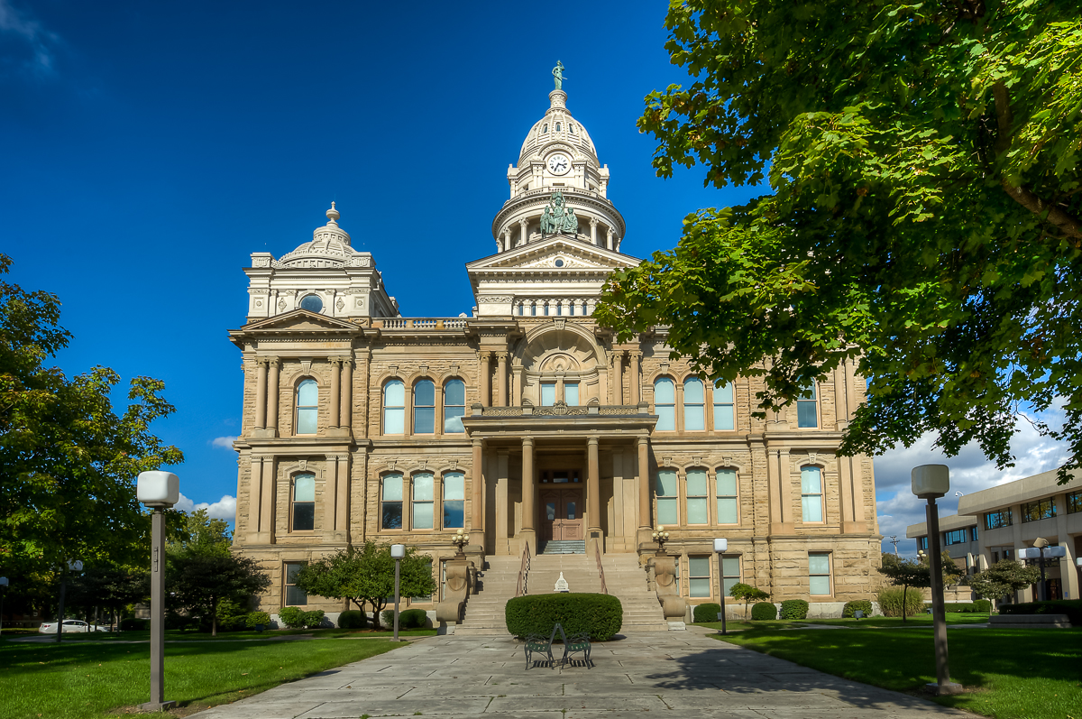 Front of the courthouse
